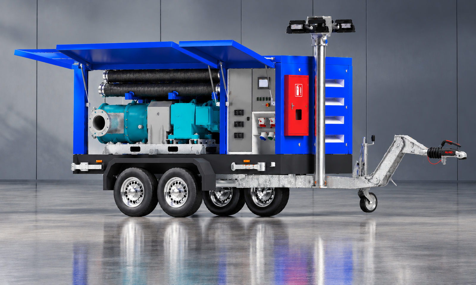 revoluton P5000 – geöffnete Seitenansicht
